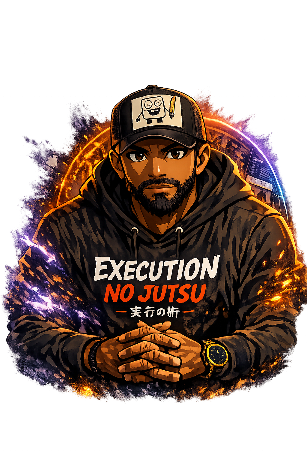 Anime-inspired Builder CJ hero artwork